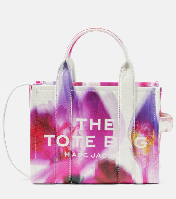Marc Jacobs Future Floral Small leather tote bag. Shop Marc Jacobs Top-Handle Bags for women now.