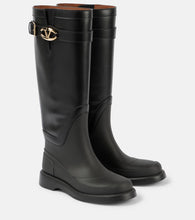 Valentino Garavani VLogo Bold leather knee-high boots