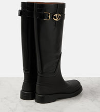 Valentino Garavani VLogo Bold leather knee-high boots