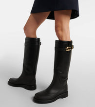 Valentino Garavani VLogo Bold leather knee-high boots