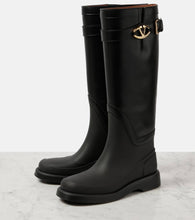 Valentino Garavani VLogo Bold leather knee-high boots