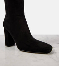 Valentino Garavani VLogo suede knee-high boots