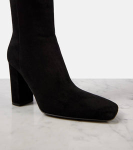 Valentino Garavani VLogo suede knee-high boots