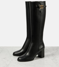 Valentino Garavani VLogo Signature leather knee-high boots