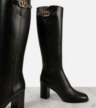 Valentino Garavani VLogo Signature leather knee-high boots
