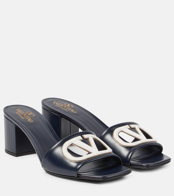 Valentino Garavani VLogo cutout leather mules