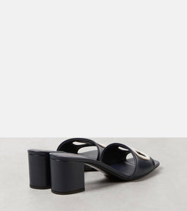 Valentino Garavani VLogo cutout leather mules