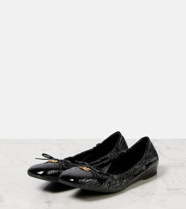 Valentino Garavani VLogo Signature patent leather ballet flats