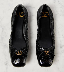 Valentino Garavani VLogo Signature patent leather ballet flats