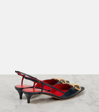 Valentino Garavani VLogo Signature leather slingback pumps