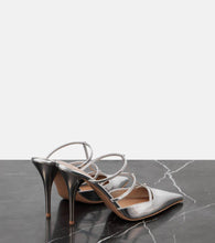 Valentino Garavani Wispy Rockstud metallic leather mules