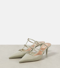 Valentino Garavani Rockstud Wispy 60 leather mules
