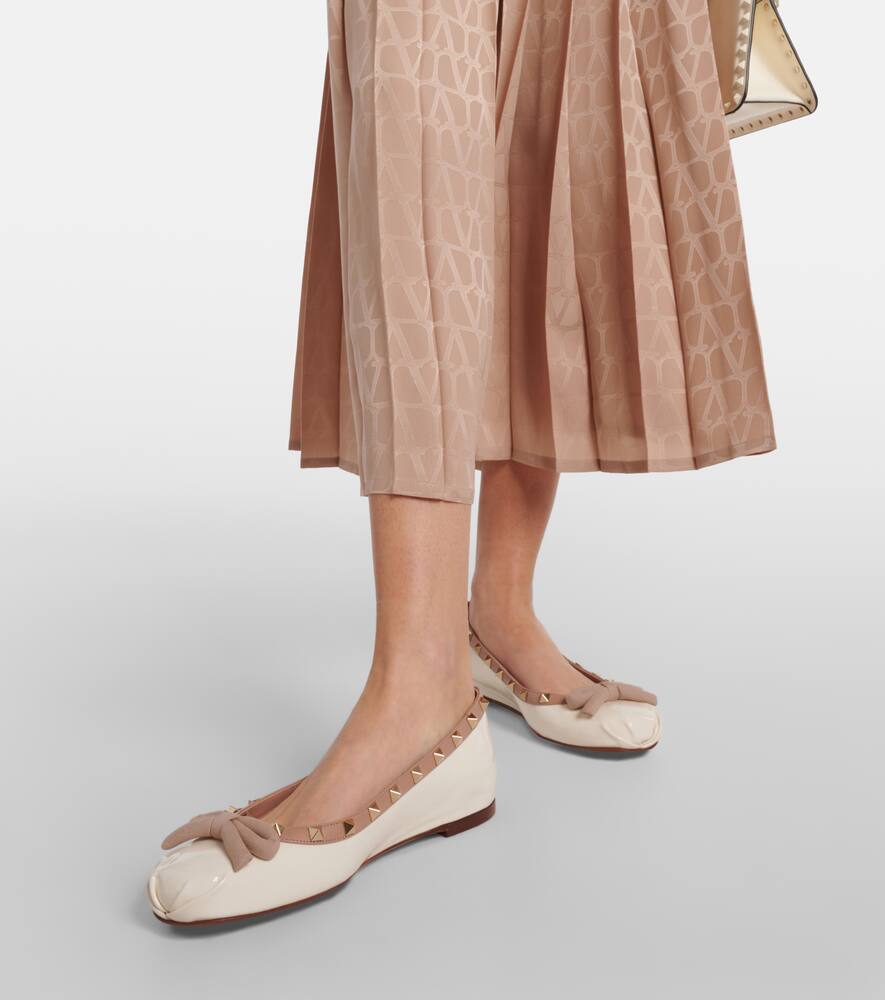 Valentino Garavani Rockstud leather ballet flats