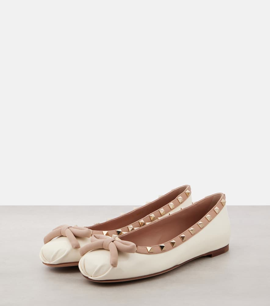 Valentino Garavani Rockstud leather ballet flats