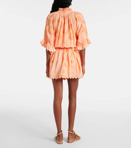 Juliet Dunn Floral cotton shirt dress