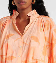 Juliet Dunn Floral cotton shirt dress