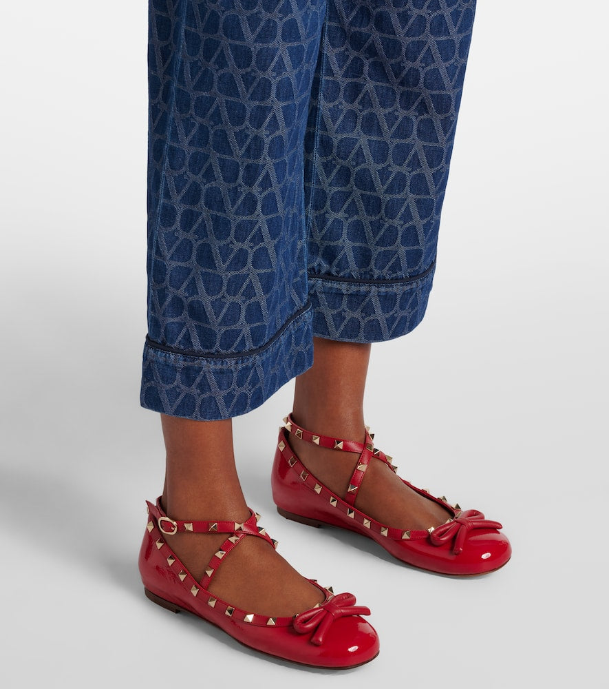 Valentino Garavani Rockstud leather ballet flats
