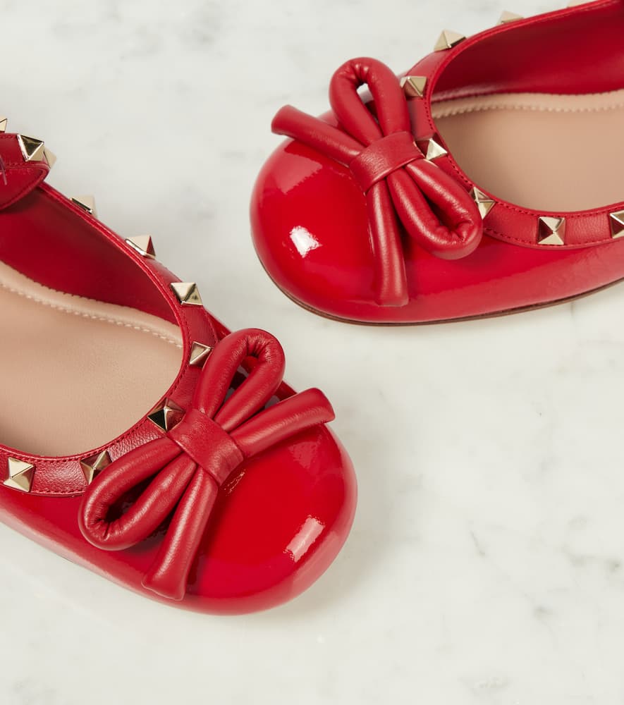 Valentino Garavani Rockstud leather ballet flats