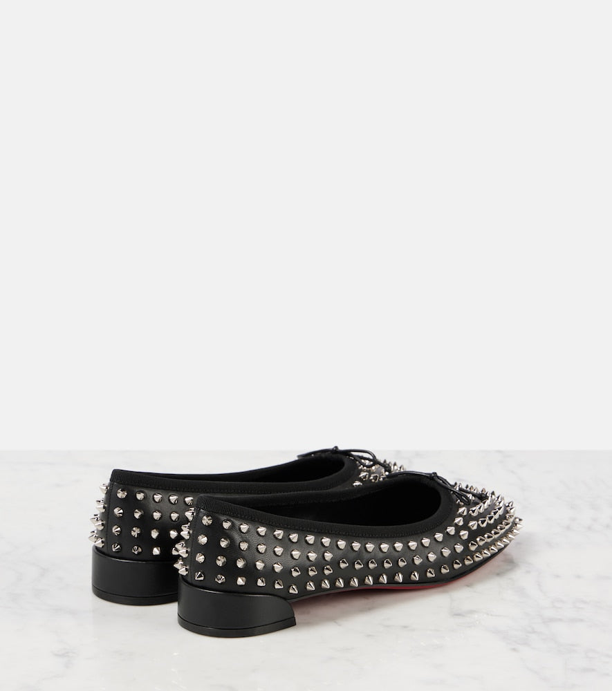 Christian Louboutin Spiked leather ballet flats