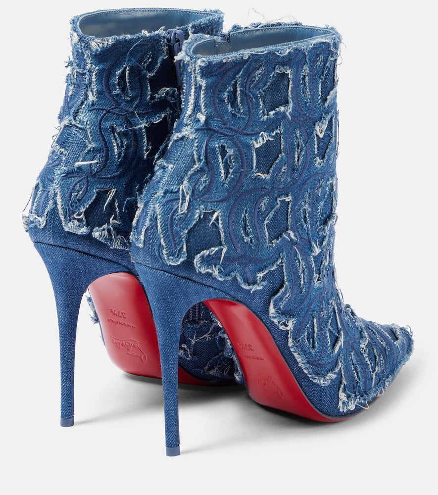 Blue Christian Louboutin So Kate 100 denim pumps - High Heels