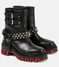 Christian Louboutin Dune Bike leather ankle boots - Christian Louboutin Dune Bike 皮革踝靴