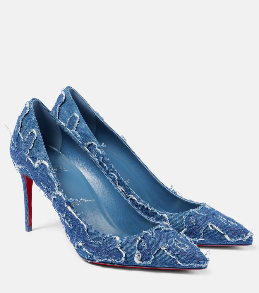 Christian Louboutin Kate 85 denim pumps - Christian Louboutin Kate 85 牛仔高跟鞋
