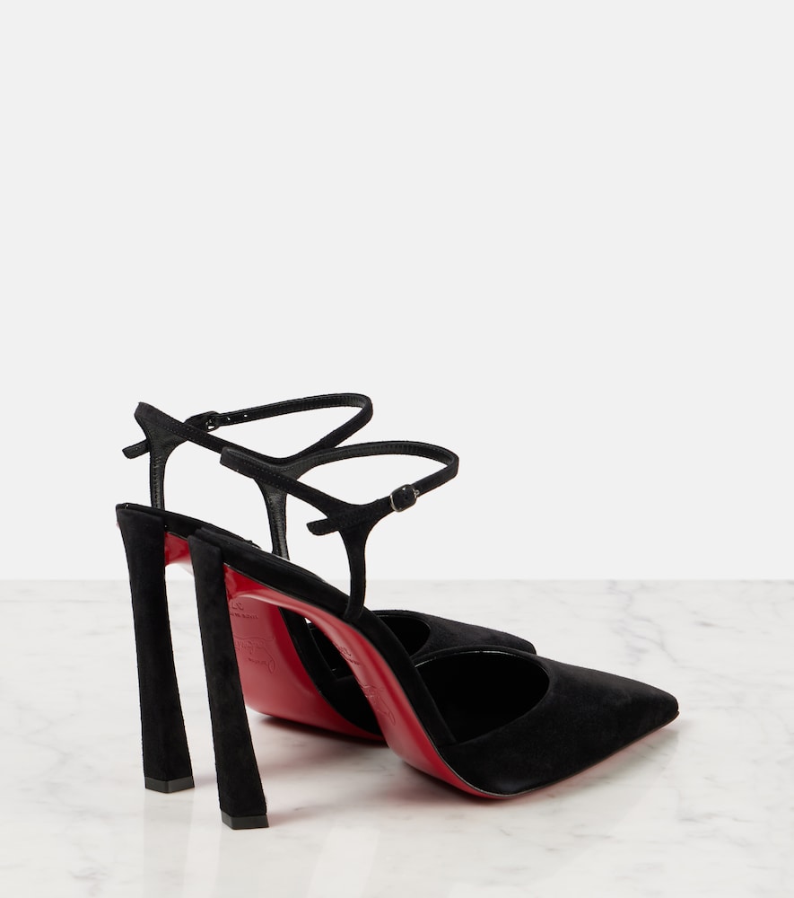 Christian Louboutin Condora Riviera 100 suede slingback pumps