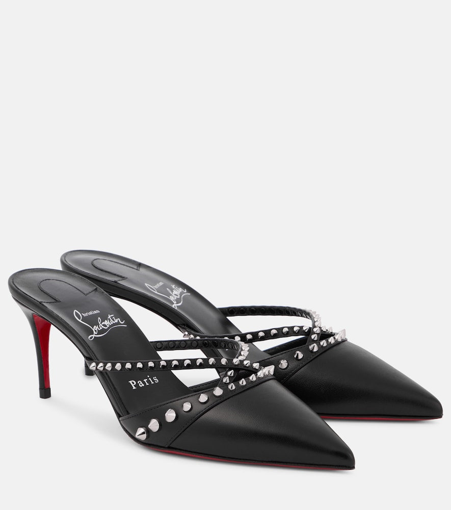 Christian Louboutin Tatoosh 70 studded leather mules - Christian Louboutin Tatoosh 70 铆钉皮革穆勒鞋