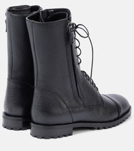 Manolo Blahnik Lugata leather lace-up boots