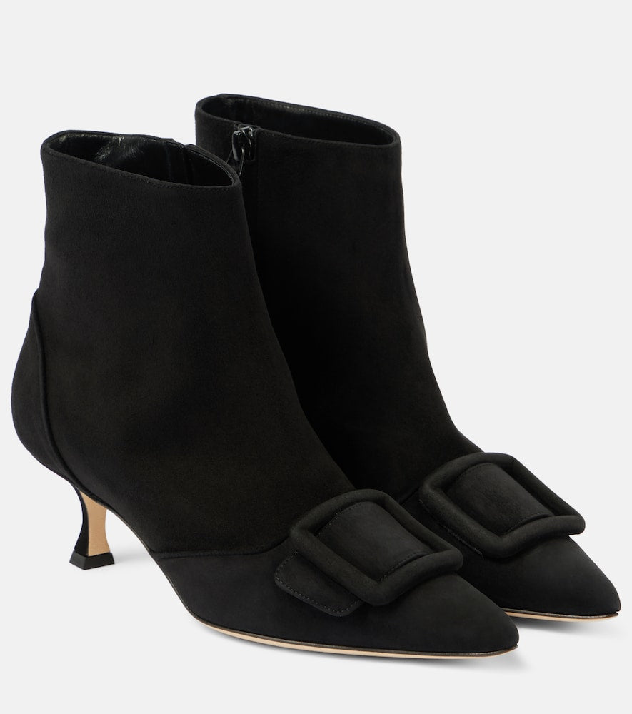 Manolo Blahnik Baylow suede ankle boots - Manolo Blahnik Baylow 麂皮踝靴