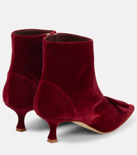 Manolo Blahnik Baylow velvet ankle boots
