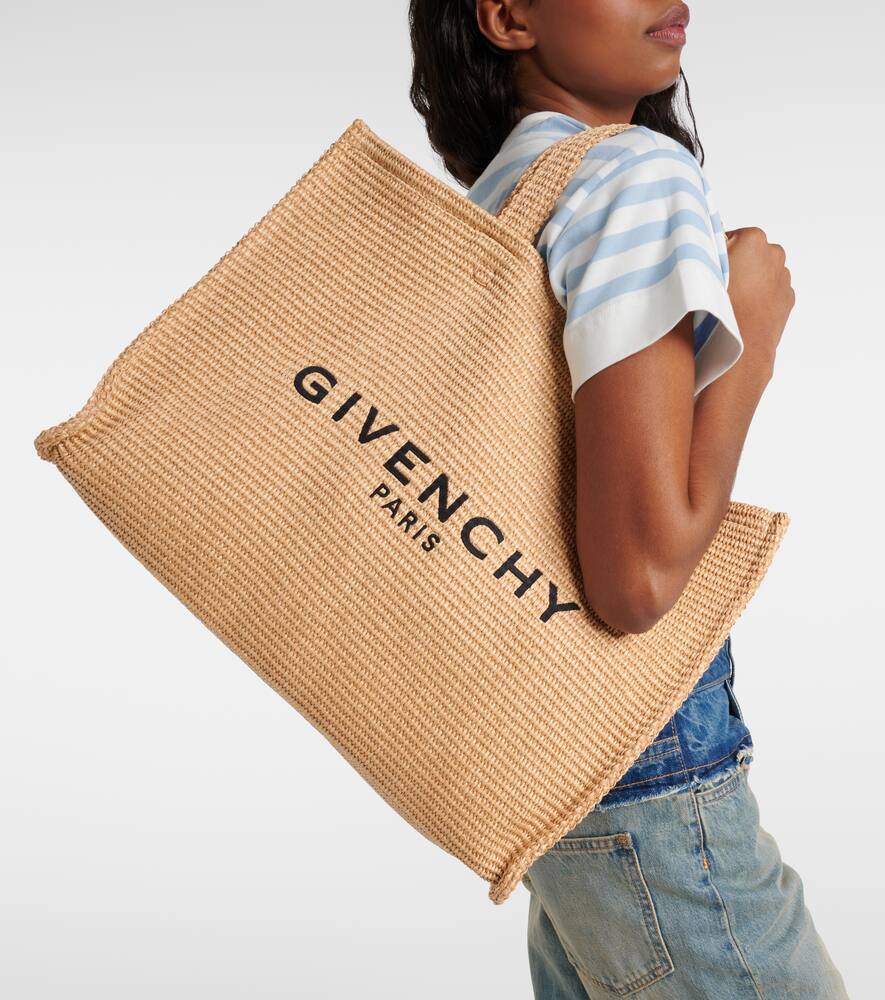 Givenchy G-Tote Medium raffia-effect tote bag