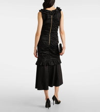 Carolina Herrera Ruffled cotton-blend midi dress