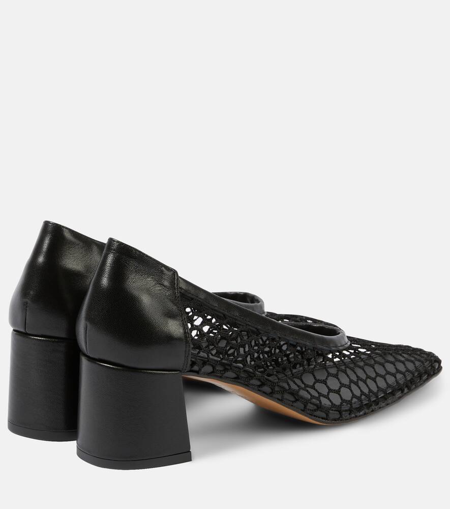 Souliers Martinez Nova Balles leather-trimmed pumps