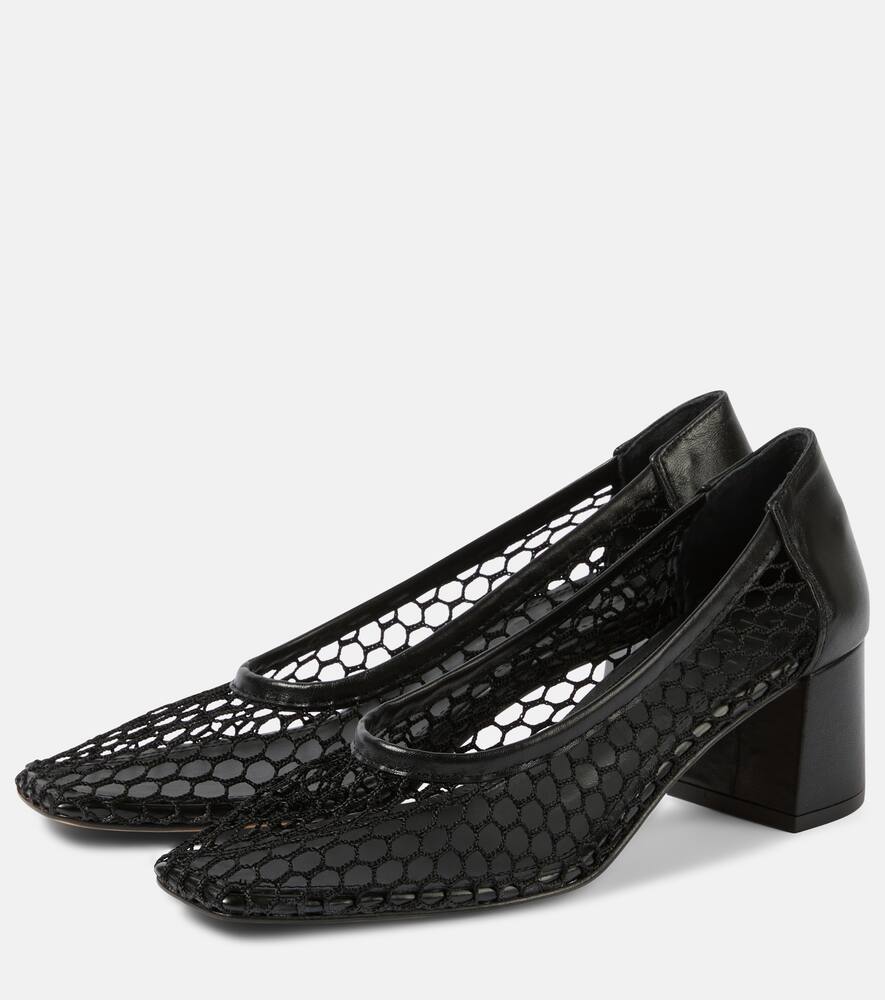 Souliers Martinez Nova Balles leather-trimmed pumps