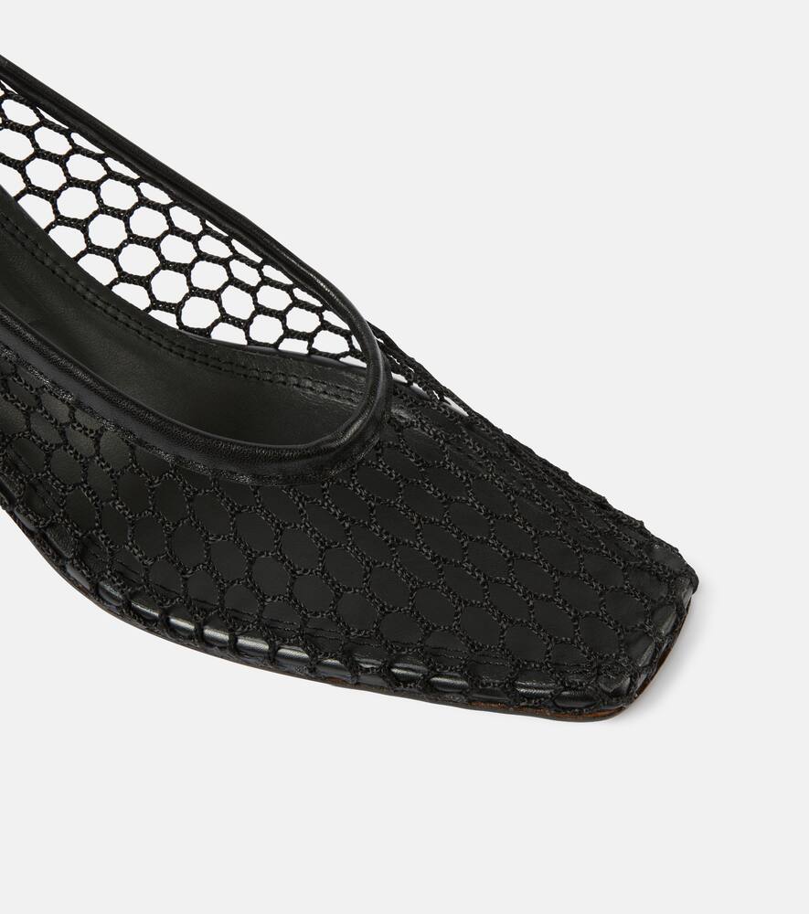 Souliers Martinez Nova Balles leather-trimmed pumps