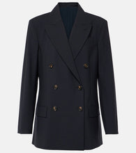 Brunello Cucinelli Double-breasted wool-blend blazer - Brunello Cucinelli 双排扣羊毛混纺西装外套