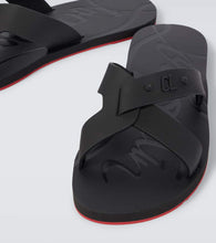 Christian Louboutin Loubi Cross rubber slides