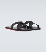Christian Louboutin Loubi Cross rubber slides