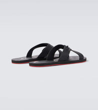 Christian Louboutin Loubi Cross rubber slides