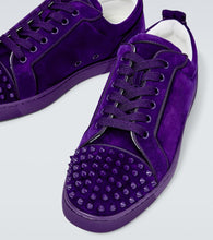 Christian Louboutin Louis Junior Spikes suede sneakers