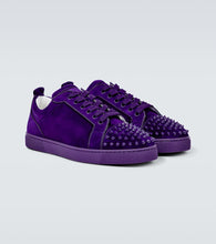 Christian Louboutin Louis Junior Spikes suede sneakers