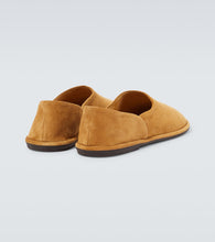 The Row Canal suede slip-on shoes