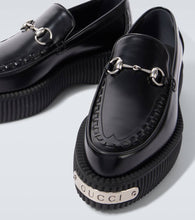 Gucci Gucci Horsebit leather platform loafers