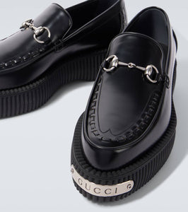 Gucci Gucci Horsebit leather platform loafers
