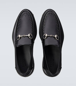 Gucci Gucci Horsebit leather platform loafers
