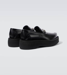 Gucci Gucci Horsebit leather platform loafers