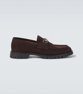 Gucci Horsebit suede loafers