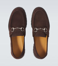 Gucci Horsebit suede loafers