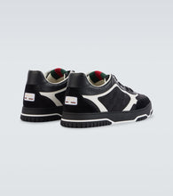 Gucci Re-Web GG Canvas leather-trimmed sneakers